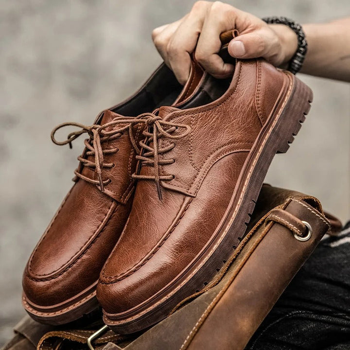 Cedie - Low-Cut Genuine Leather Shoes